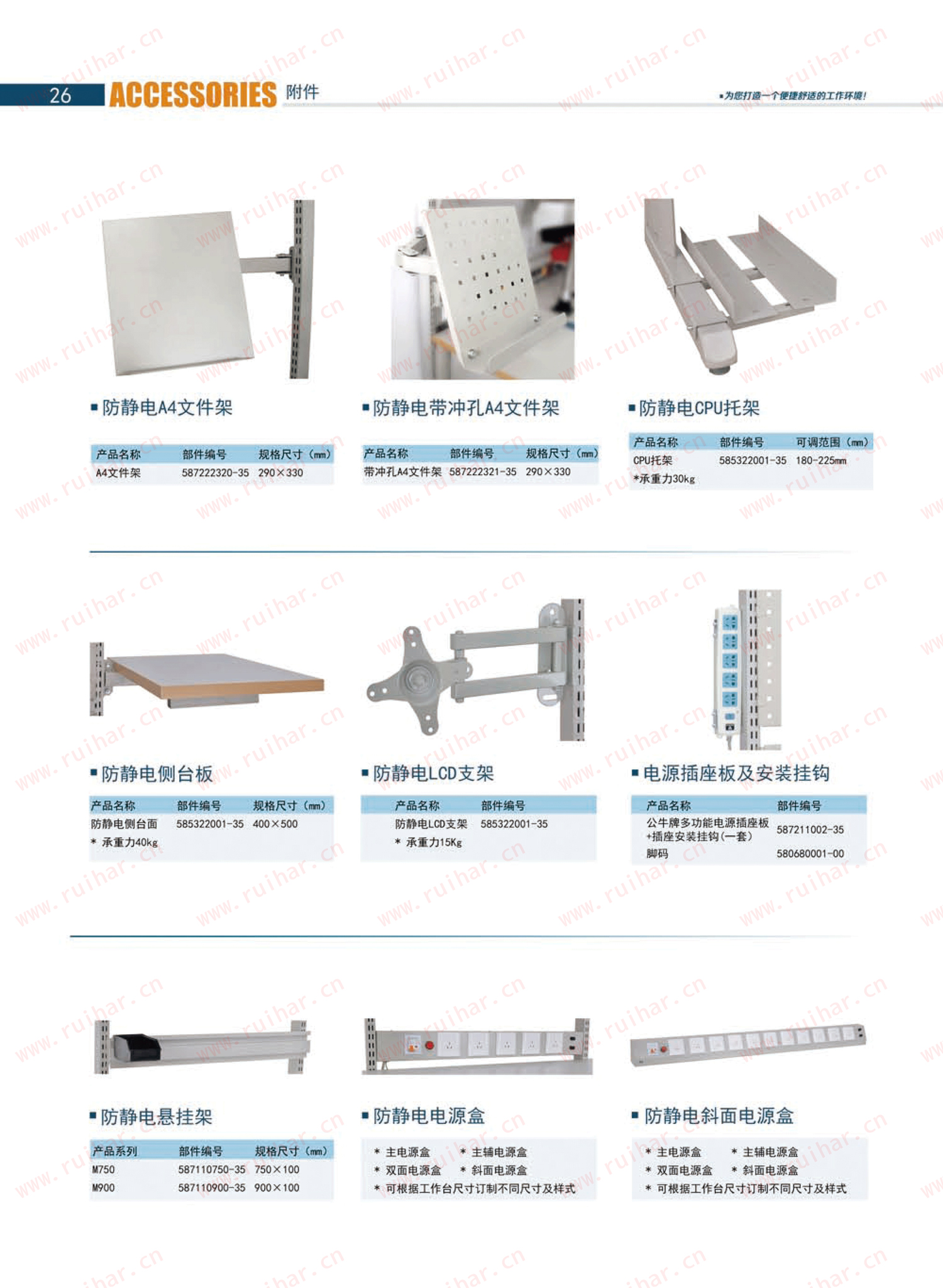 防靜電工作臺,ESD工作臺,防靜電工作桌，防靜電工作臺附件，防靜電電源盒