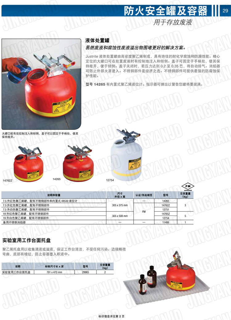 JUSTRITE，美國杰斯瑞特，justriteI型安全罐,柴油汽油存放罐，酒精松香水安全存儲罐，防火安全罐，防爆安全罐