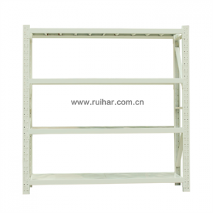 中型貨架 四層擱板，500kg/層 白色