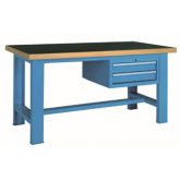 重型工作臺(tái)高分子桌板帶兩吊抽，GF1500-B，GF1800-B，GF2000-B