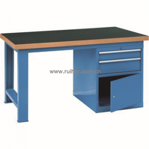重型工作臺(tái)高分子桌板帶兩抽單門柜，GF1500-C，GF1800-C，GF2000-C
